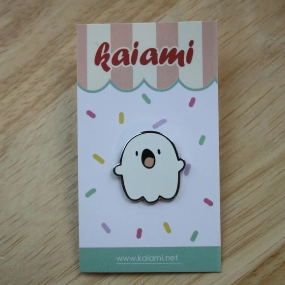 Ghost Enamel Pin - Picture 2 of 2